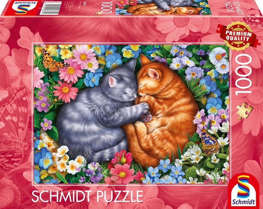 SCHMIDT Puzzle Spící kočičí tlapky 1000 dílků