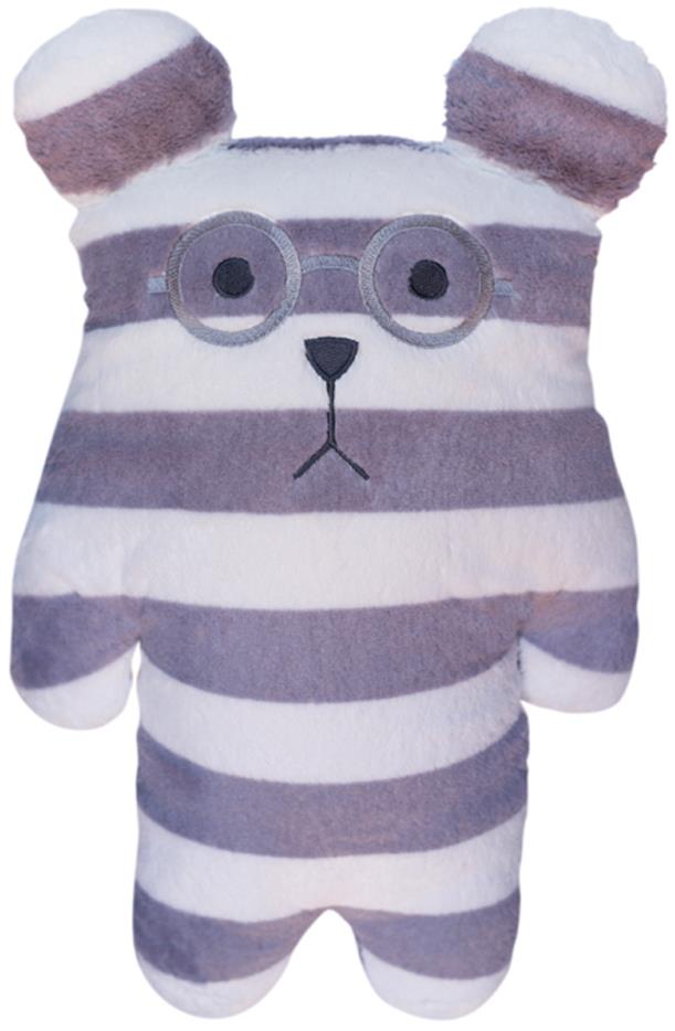 SCANquilt plyšová hračka FRIEND – CRAFTHOLIC Sloth JR pruhy bielo-sivá