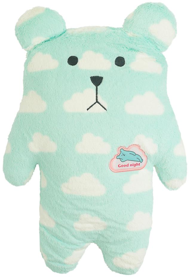 SCANquilt plyšová hračka FRIEND – CRAFTHOLIC Sloth JR obláčiky tyrkysovo-biela