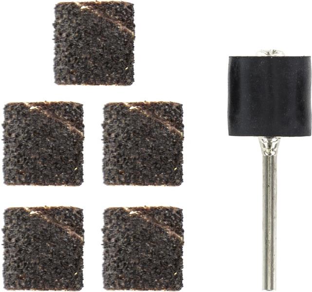 Shesto Rotacraft brúsne valčeky P120 (5 ks) so stopkovým unášačom