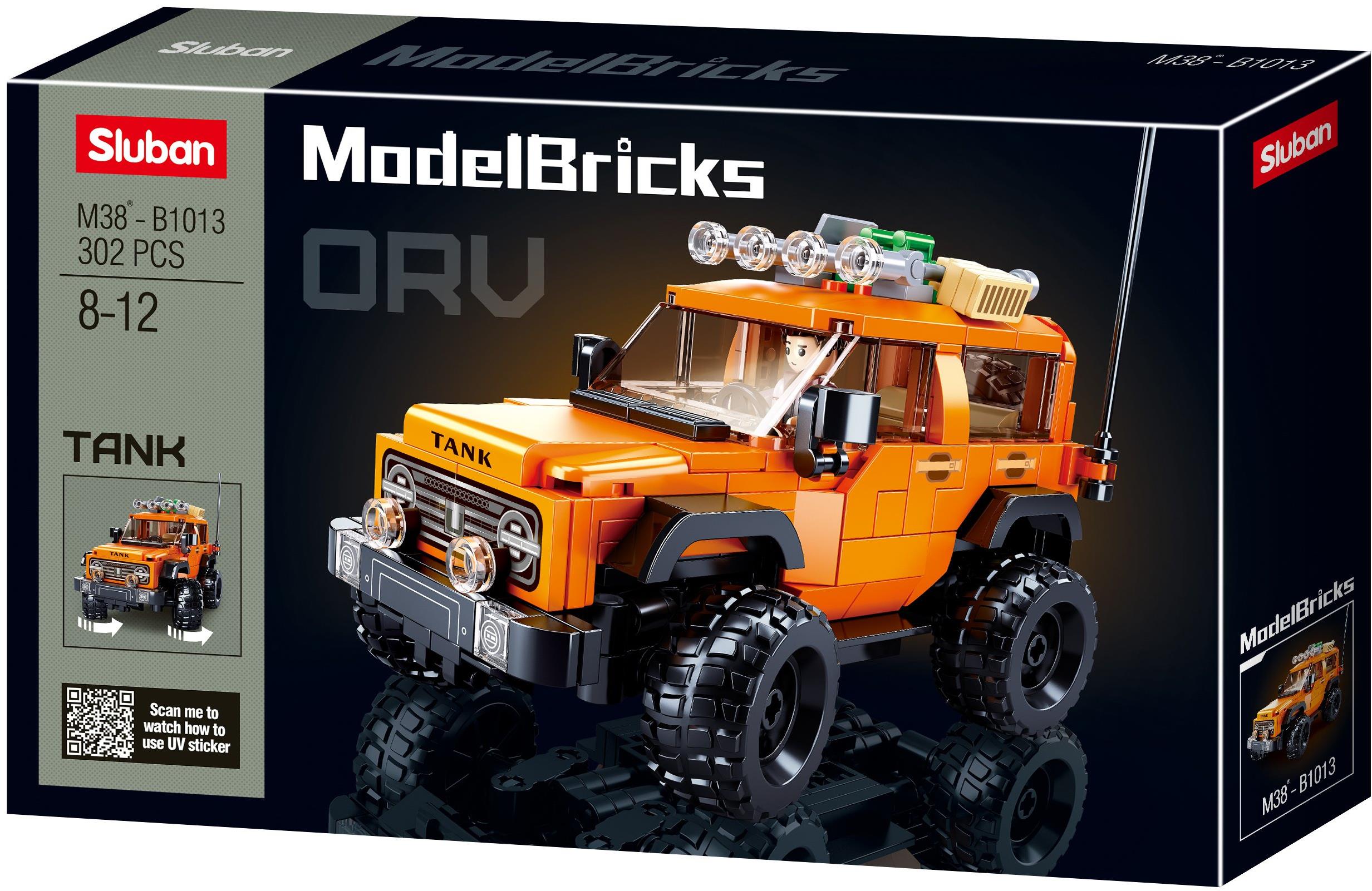 Sluban Model Bricks M38-B1013 Americký SUV automobil