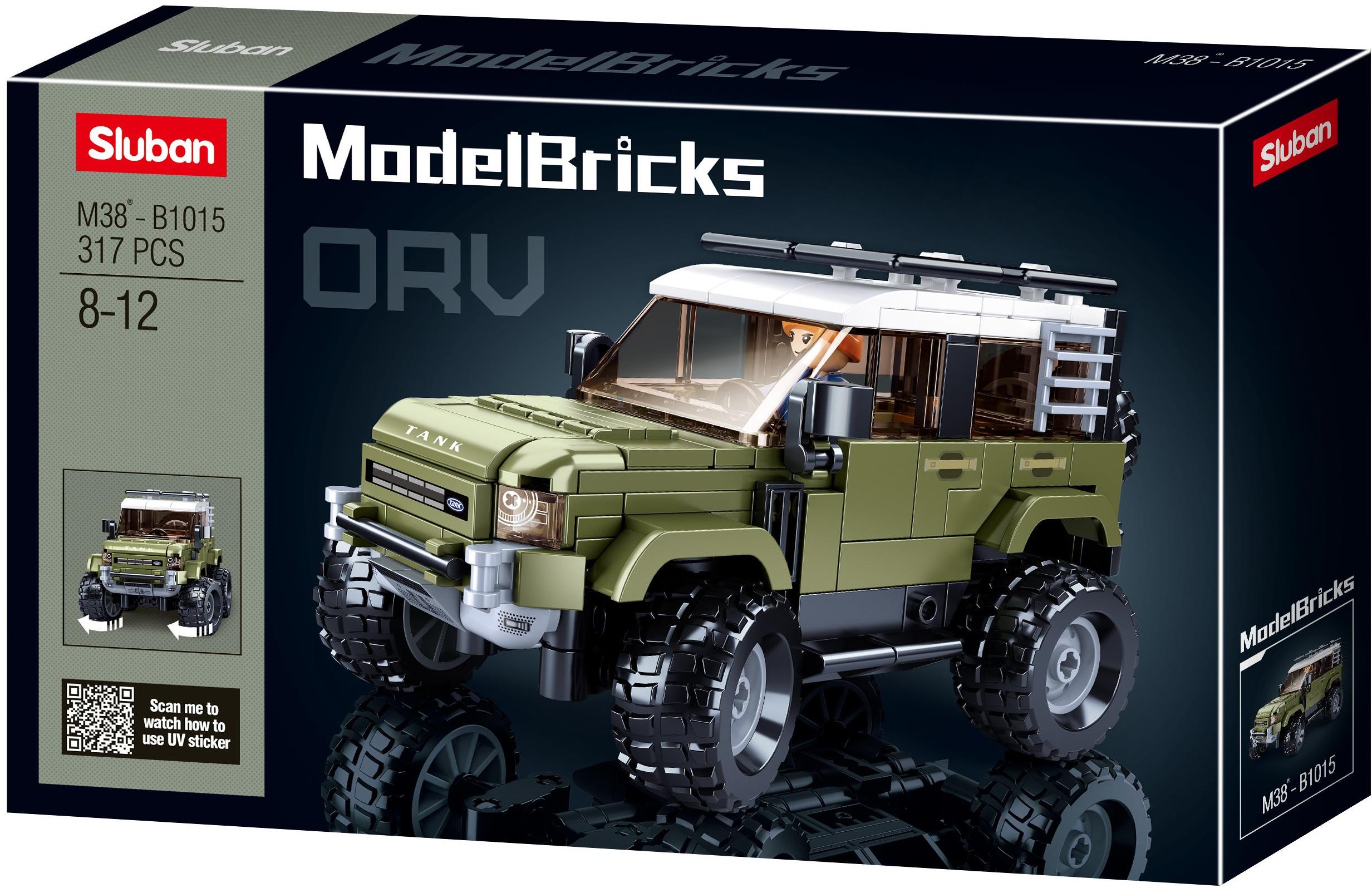 Sluban Model Bricks M38-B1015 Anglický SUV automobil