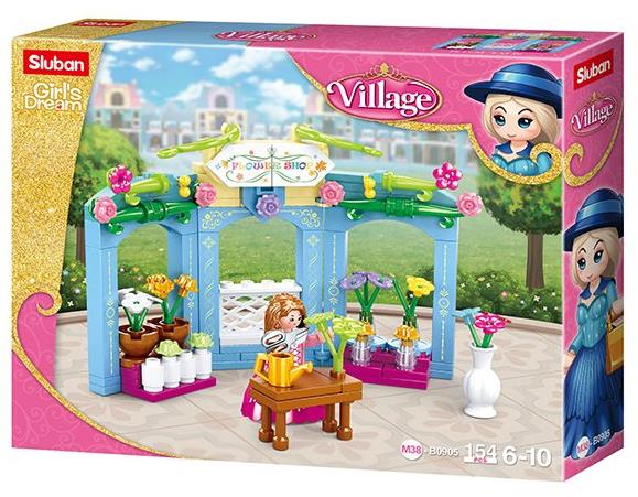 Sluban Girls Dream Village M38-B0905 Dobové kvetinárstvo