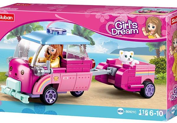 Sluban Girls Dream M38-B0921C Mačacie vozidlo