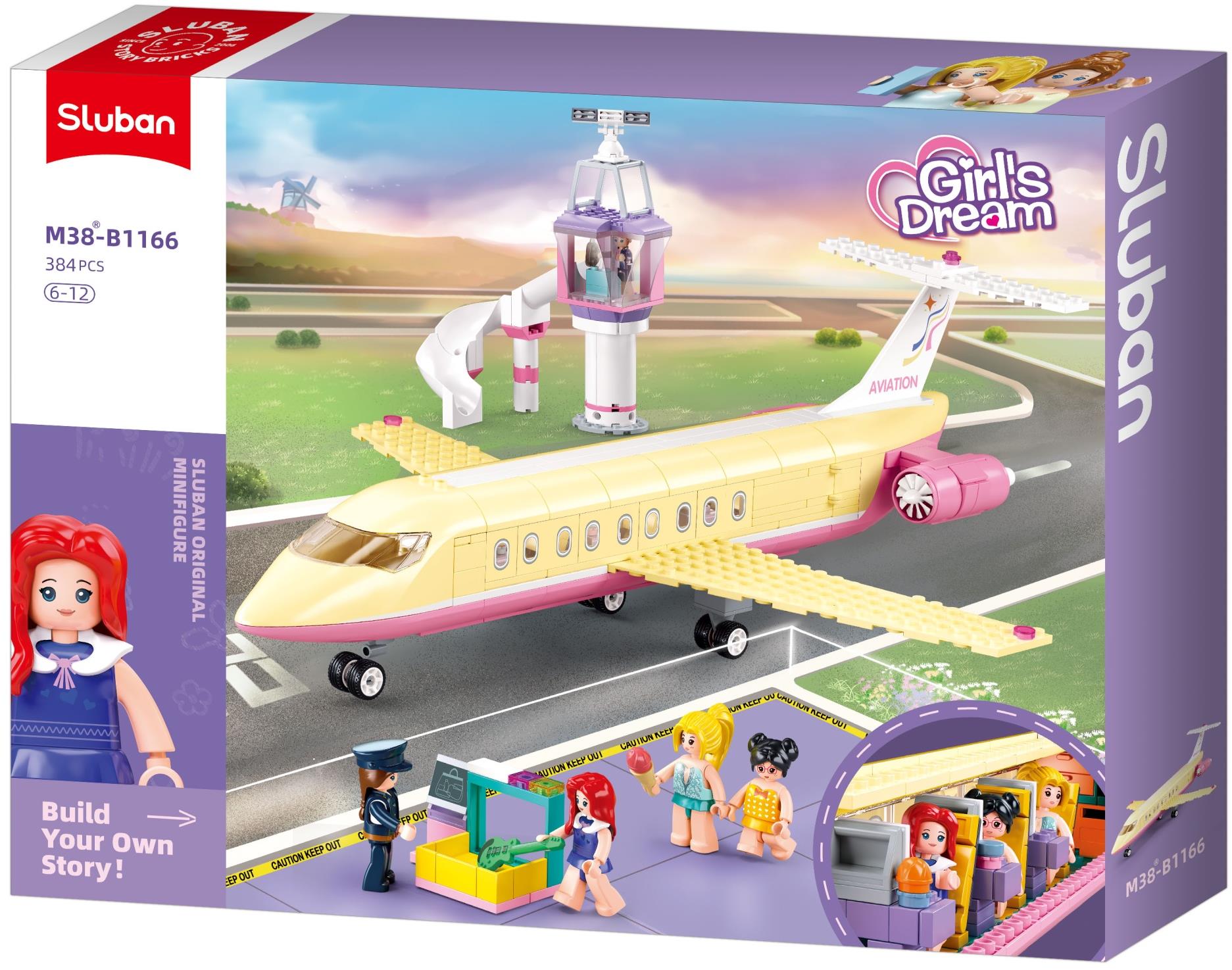 Sluban Girls Dream M38-B1166 Luxusné lietadlo