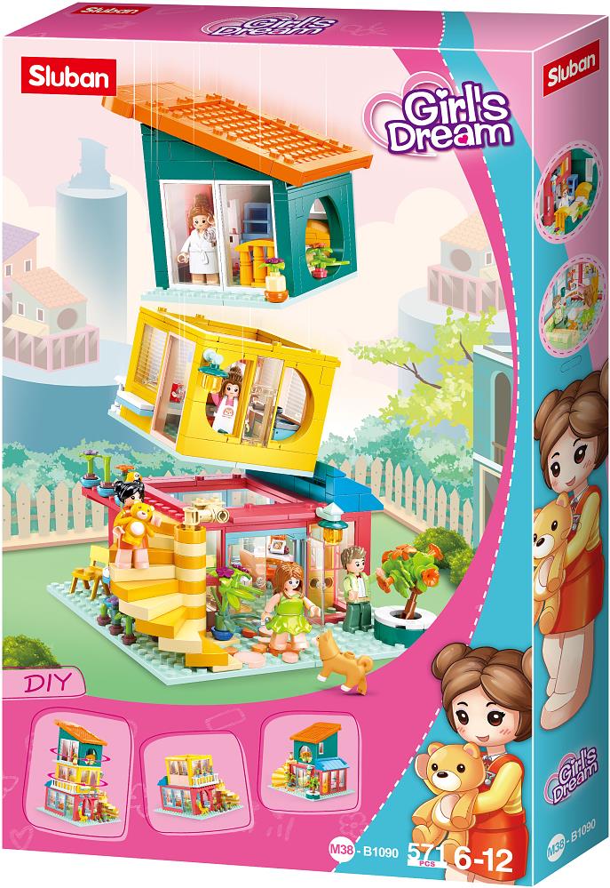 Sluban Girls Dream M38-B1090 Trojposchodový domček