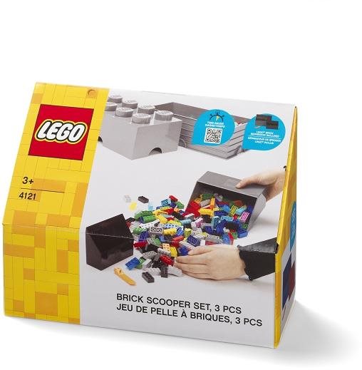 LEGO naberač na kocky sivá/čierna 2 ks
