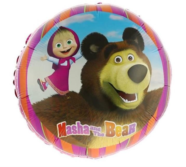 SMART BALLOONS Fóliový balónik – Máša a Medveď, 45 cm