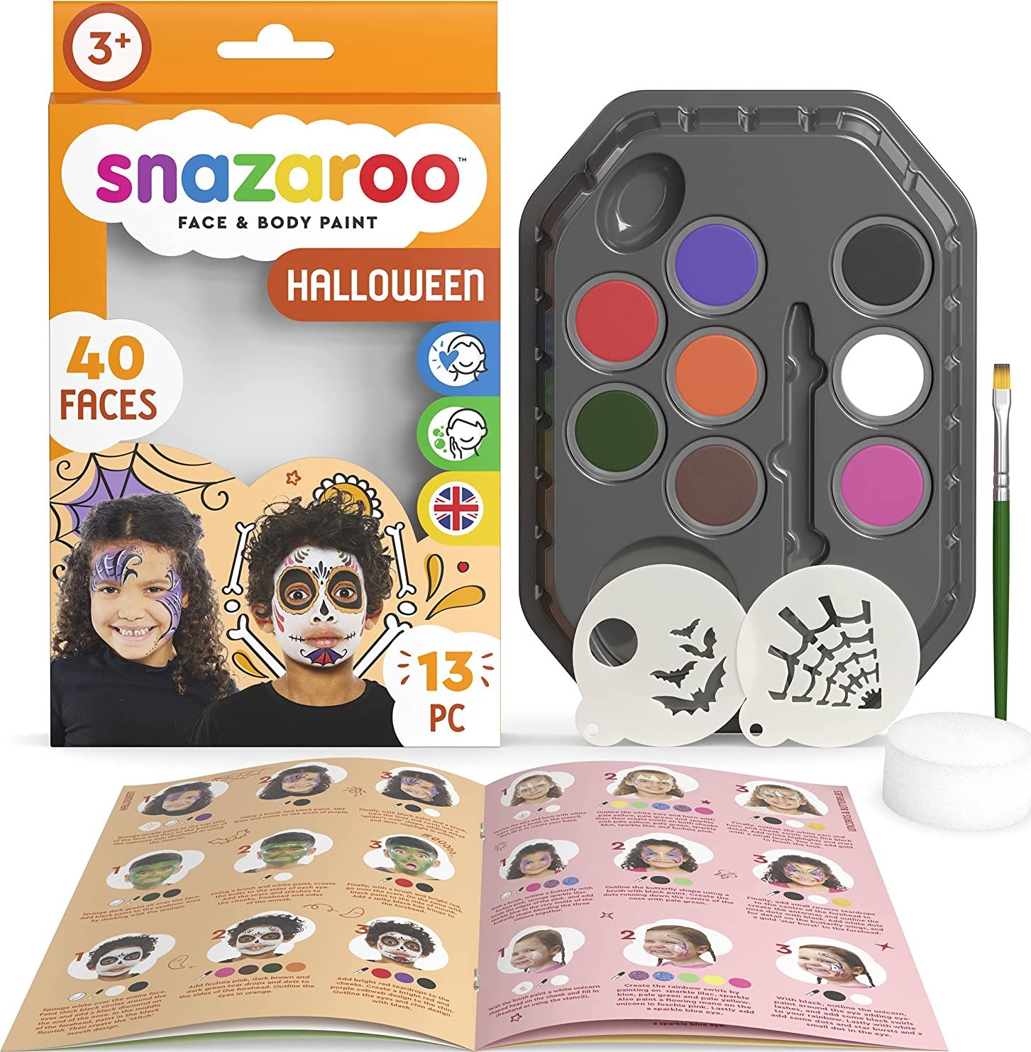Snazaroo sada Halloween 13 dílů