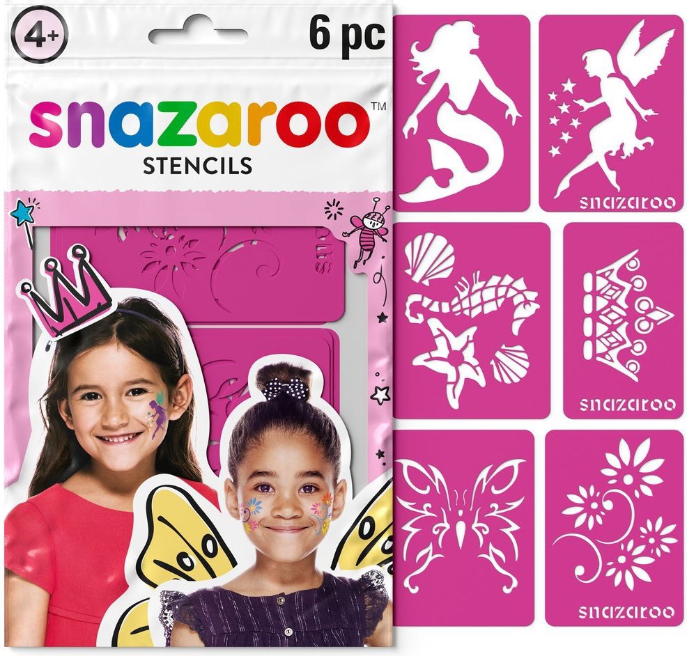 Snazaroo šablony na obličejové barvy Fantasy 6 ks
