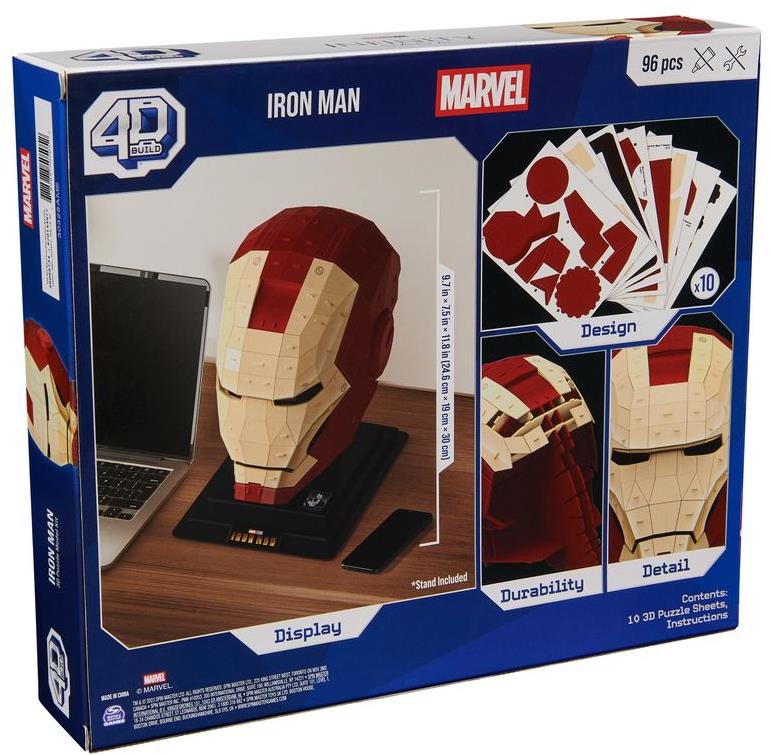 4D Build Puzzle Marvel Iron Man helma 3D