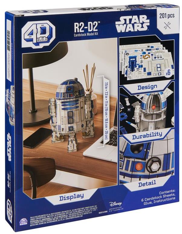 4D Build Puzzle Star Wars robot R2-D2 3D