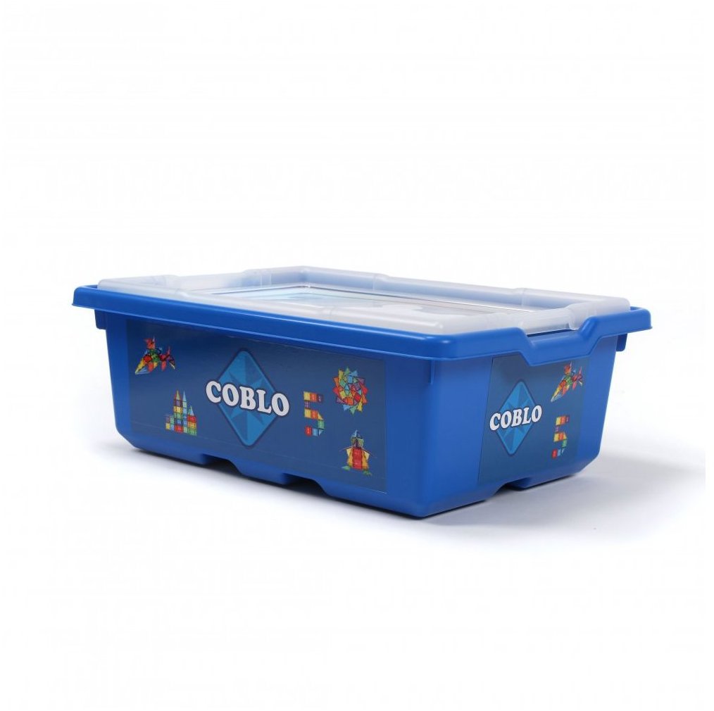 Coblo Magnetická stavebnica 200 dielov – Školský box s kartičkami