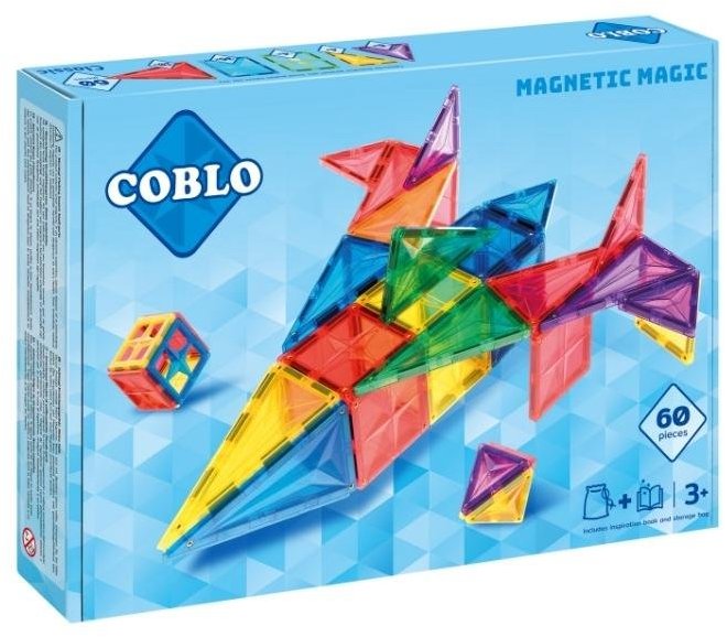 Coblo Magnetická stavebnica 60 dielov – Classic
