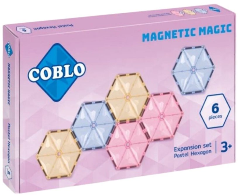 Coblo Rozširujúca súprava 6 dielov – šesťuholníky – Pastel