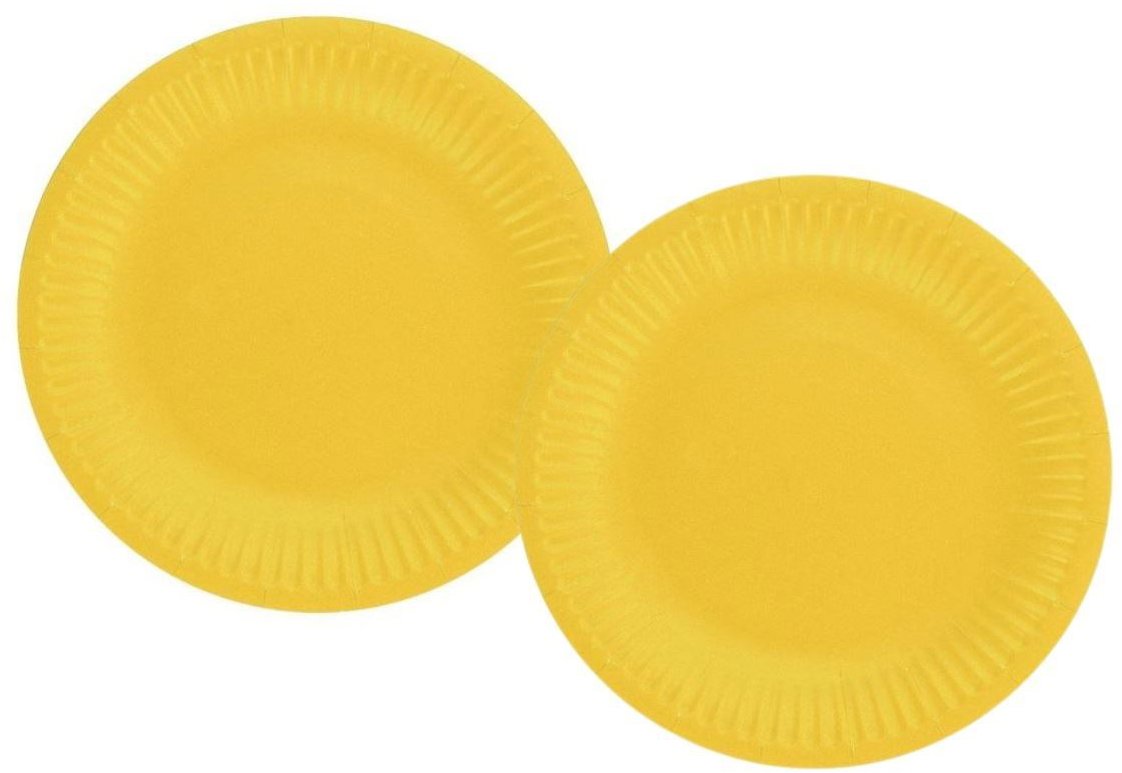 GODAN Papierový tanier žltý 18 cm, 12 ks