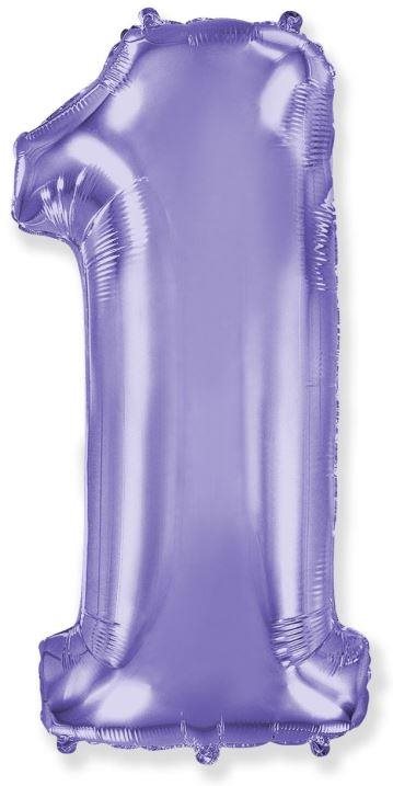 Balón fóliový číslica fialová – lila 102 cm – 1