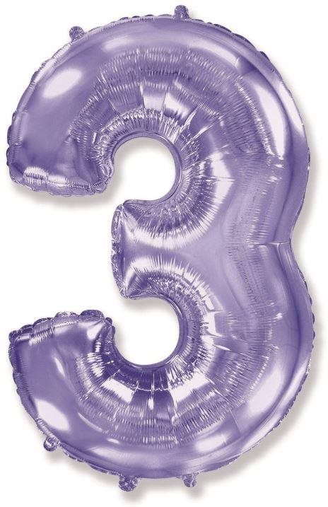 Balón fóliový číslica fialová – lila 102 cm – 3