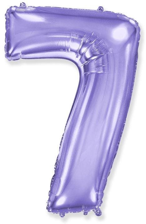 Balón fóliový číslica fialová – lila 102 cm – 7
