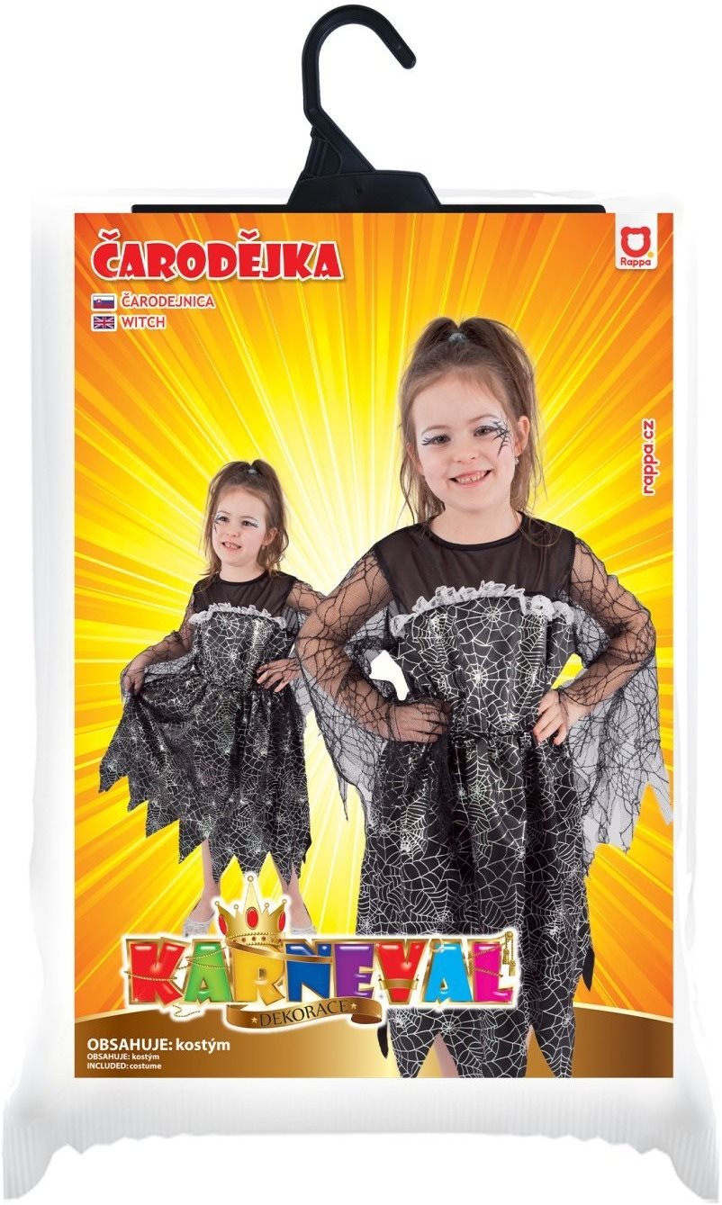 Kostým čarodejnica s pavučinou M