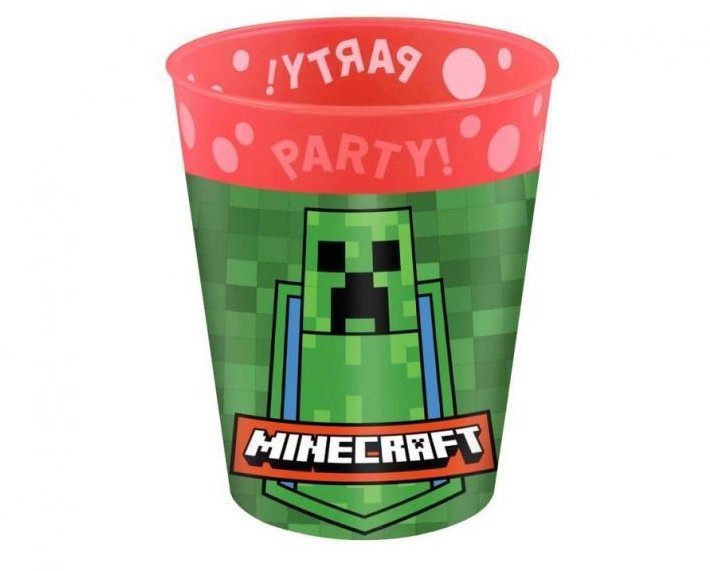 GoDan Plastové tégliky pixel Minecraft 250 ml, 4 ks