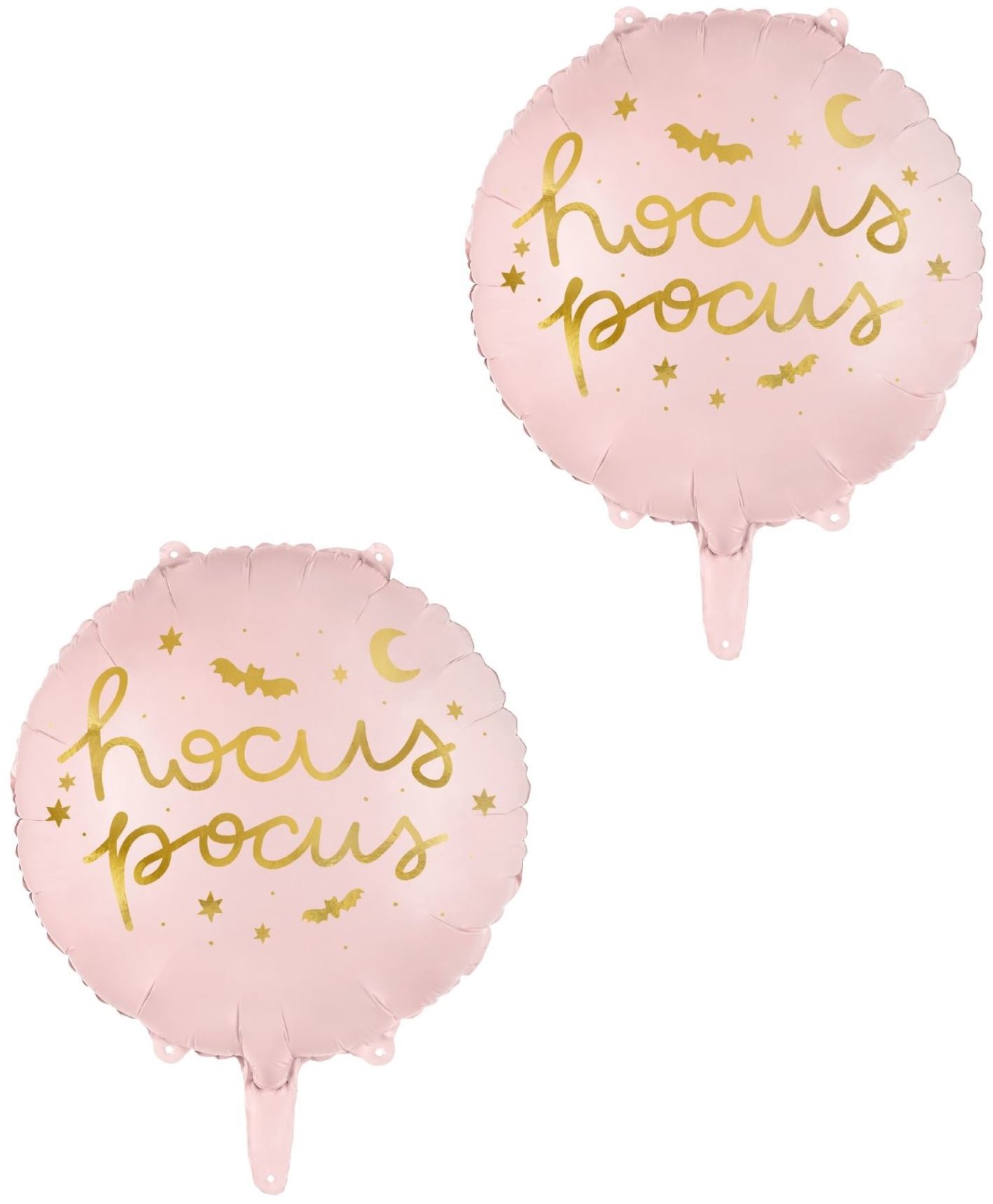 PARTYDECO Foliový balónek Hocus pocus, růžový, 2 ks