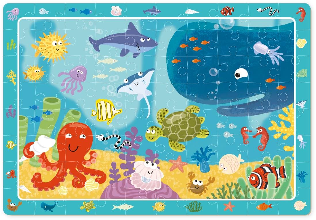 Puzzle s hľadaním obrázkov Oceán 80 dielikov