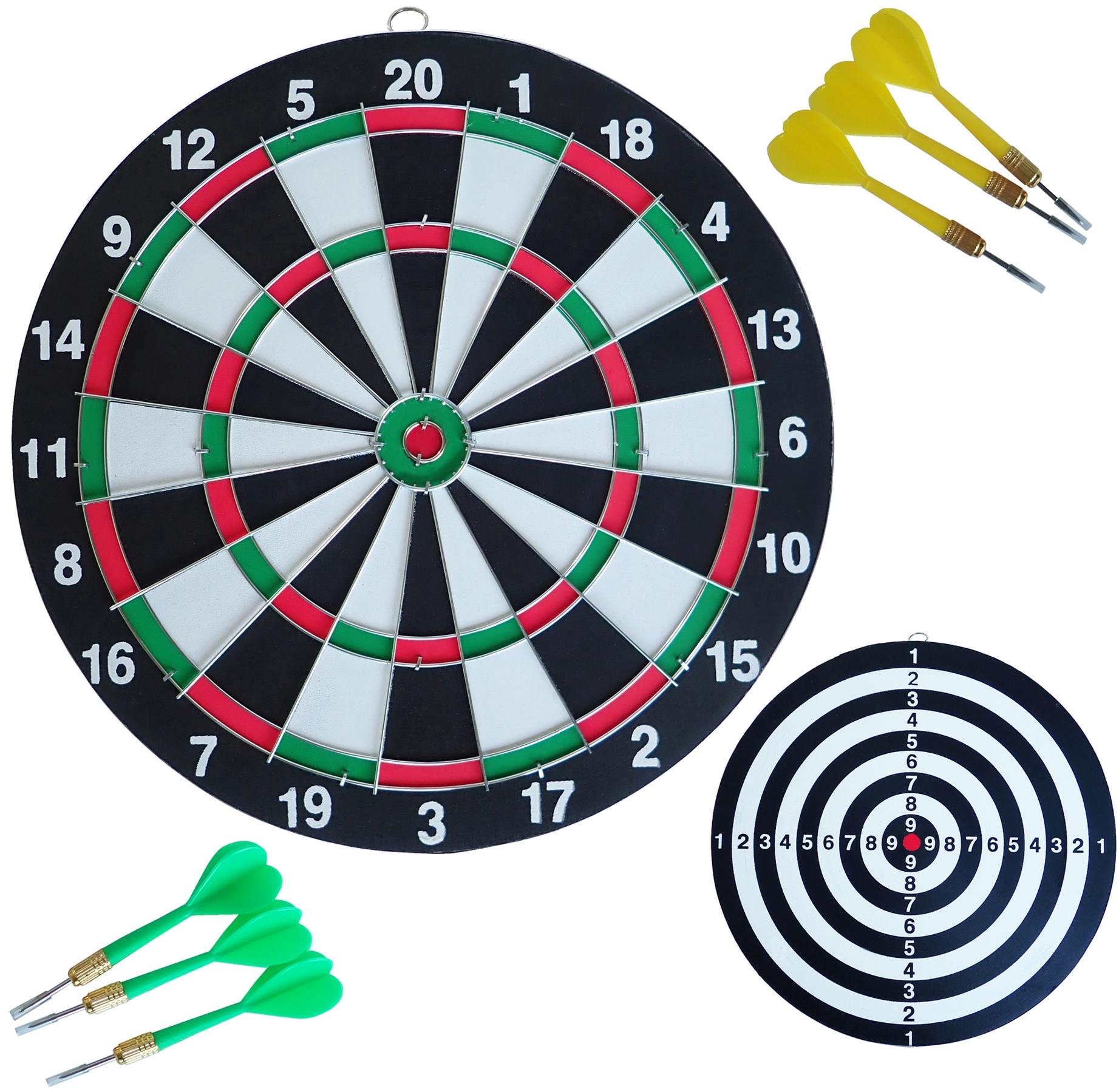 KUBIsport Terč 43 cm + ostré šípky 6 ks