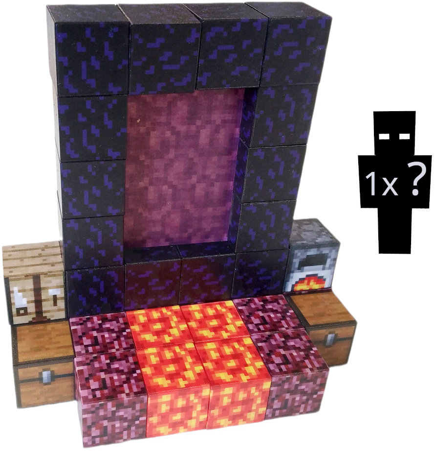 Toybit Magnetická stavebnica Minecraft Portál 32 ks