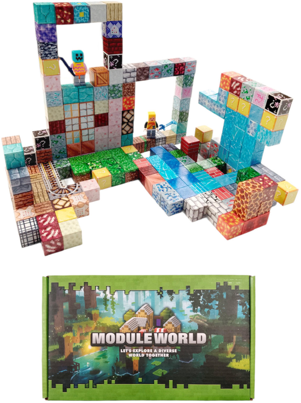 Toybit Magnetická stavebnice Minecraft Special blocks 202 ks