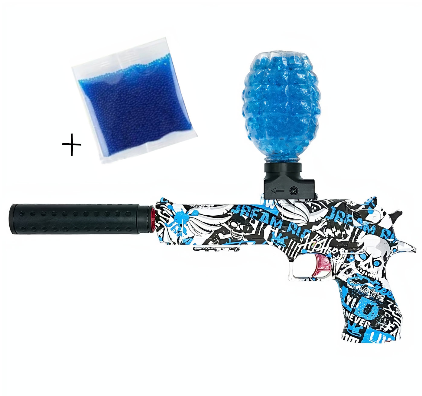 Toybit Automatická pistole na gelové kuličky Graffiti