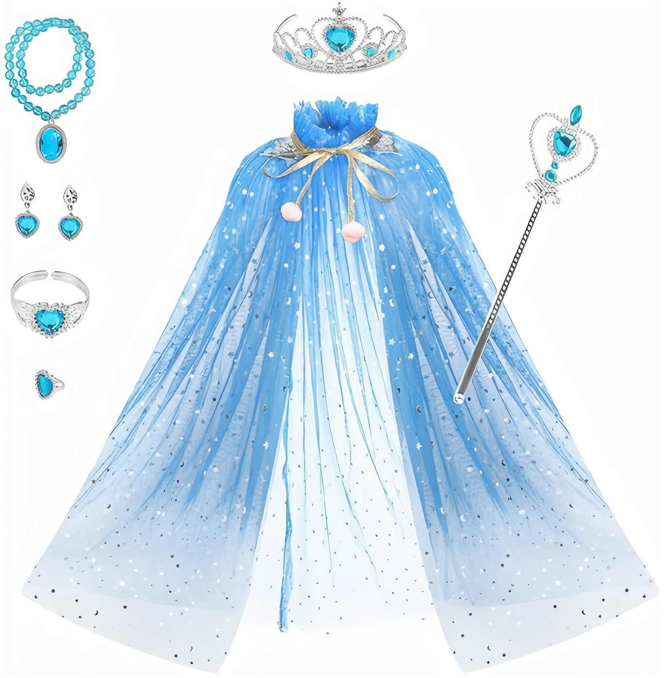 Toybit Souprava Pelerína Elsa Frozen se šperky 8 ks