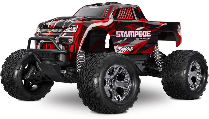 Traxxas Stampede 1:10 BL-2s RTR červený