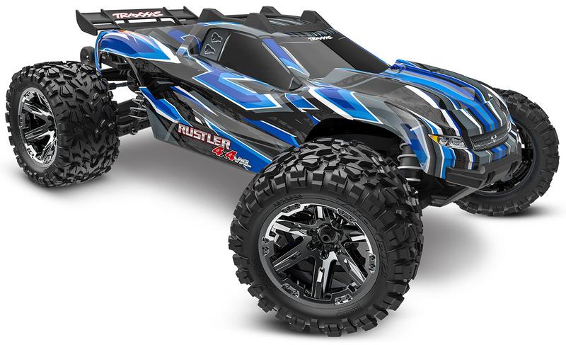 Traxxas Rustler 1:10 VXL HD 4WD RTR modrý
