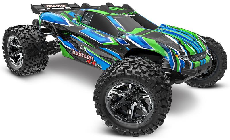 Traxxas Rustler 1:10 VXL HD 4WD RTR zelený
