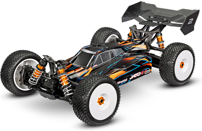 Traxxas Jato 1:8 4WD VXL-4S RTR oranžové