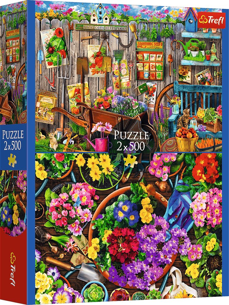 TREFL Puzzle Záhradníčenie 2× 500 dielikov