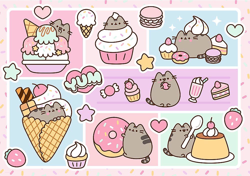 TREFL Puzzle Sladká Pusheen 1000 dielikov