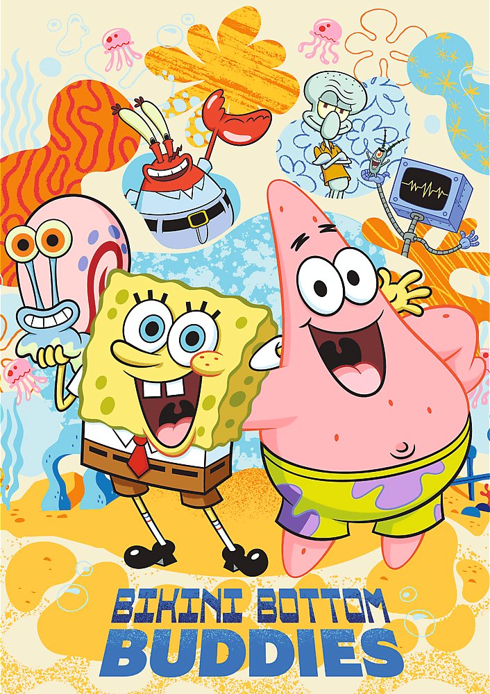 TREFL Puzzle Premium Plus Spongebob 1000 dielikov