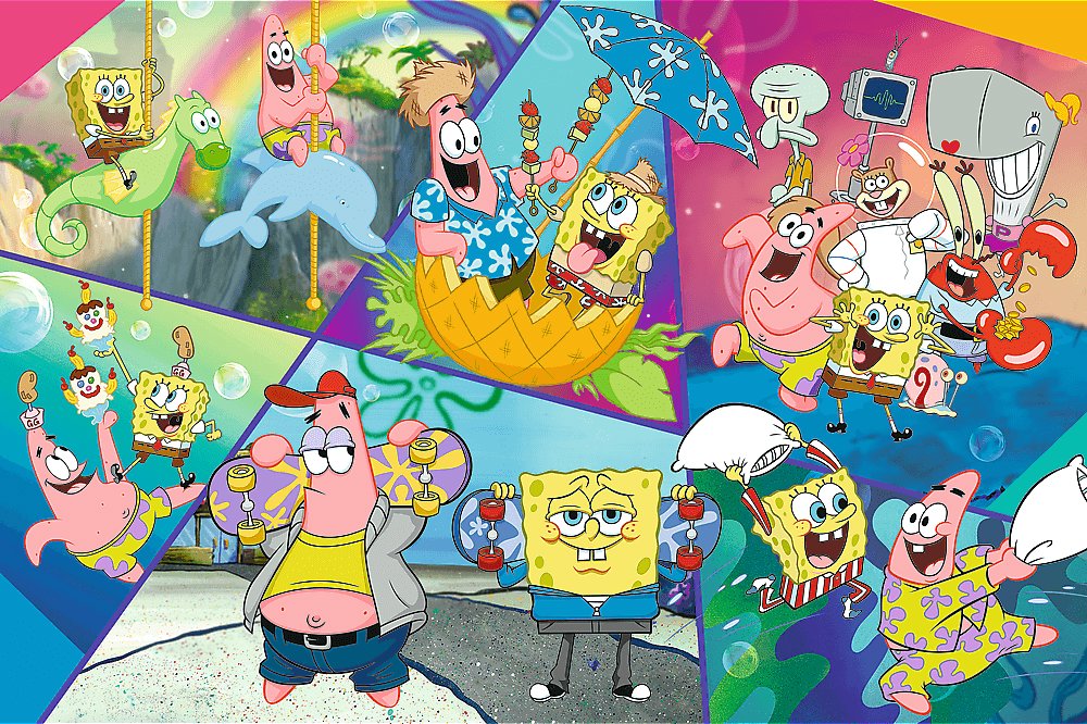 TREFL Puzzle SpongeBob v Bikini Bottom 300 dílků