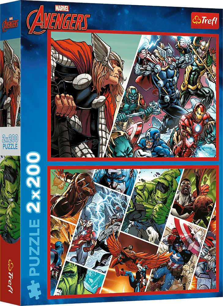 Trefl Puzzle Avengers: Obrancovia sveta 2 × 200 dielikov