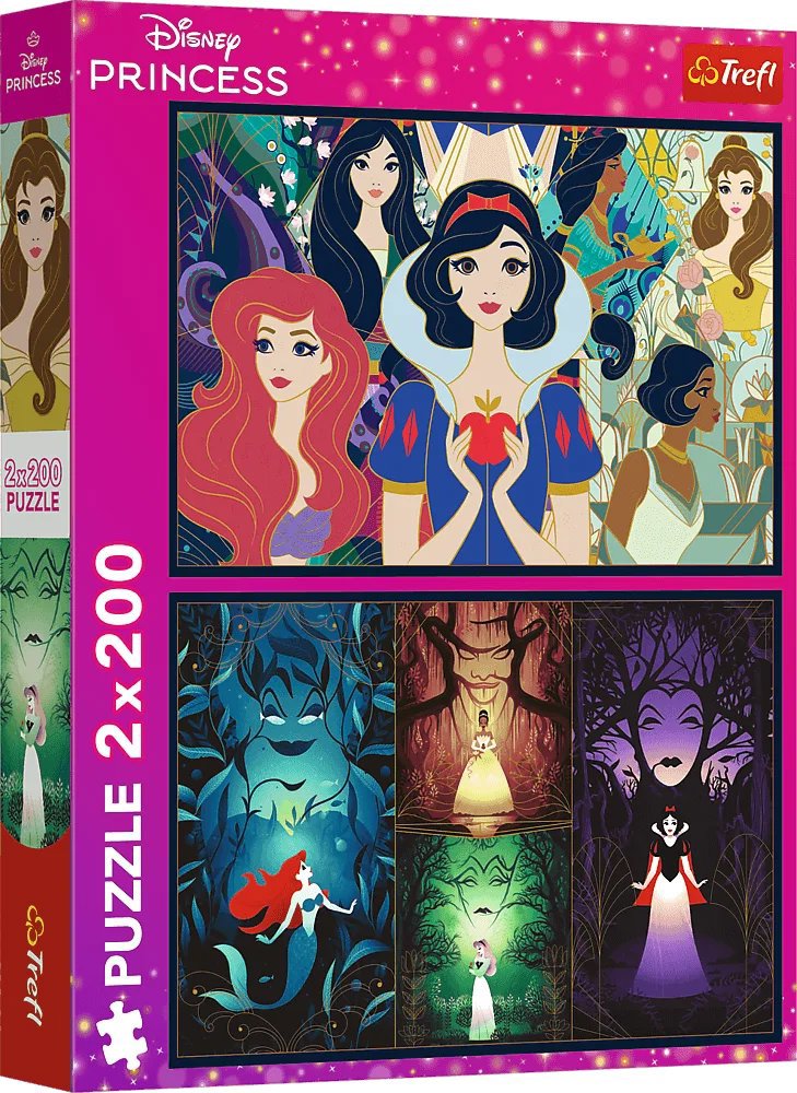 Trefl Puzzle 2 × 200 dielikov Disney princezné 2 v 1
