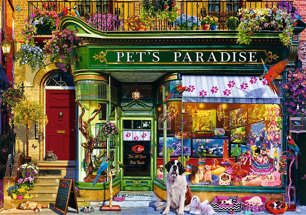 Trefl Puzzle Premium Plus Tea Time: Raj zvierat 1000 dielikov