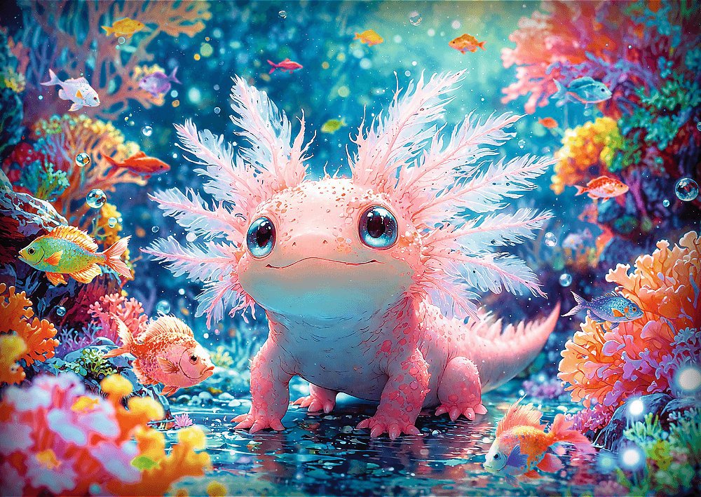 TREFL Puzzle Axolotl 500 dielikov