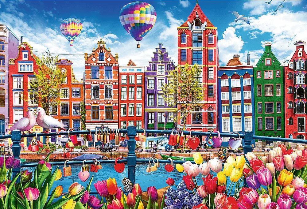 TREFL Puzzle Farebný Amsterdam 1500 dielikov