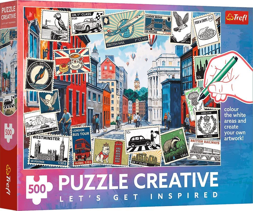 TREFL Puzzle Creative Pozdravy z Londýna 500 dielikov