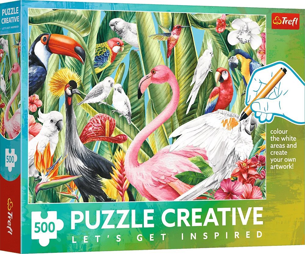 TREFL Puzzle Creative Paradajkové vtáky 500 dielikov