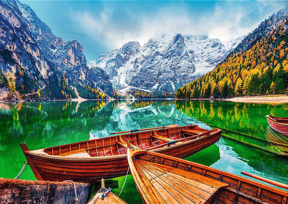 TREFL Puzzle Jazero Braies, Taliansko 500 dielikov