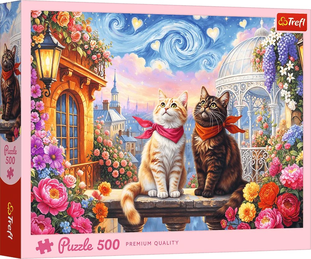 TREFL Puzzle Mačacia láska 500 dielikov