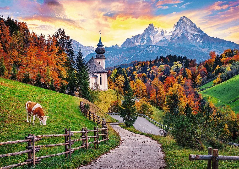 TREFL Puzzle Jeseň v Bavorských Alpách 2000 dielikov